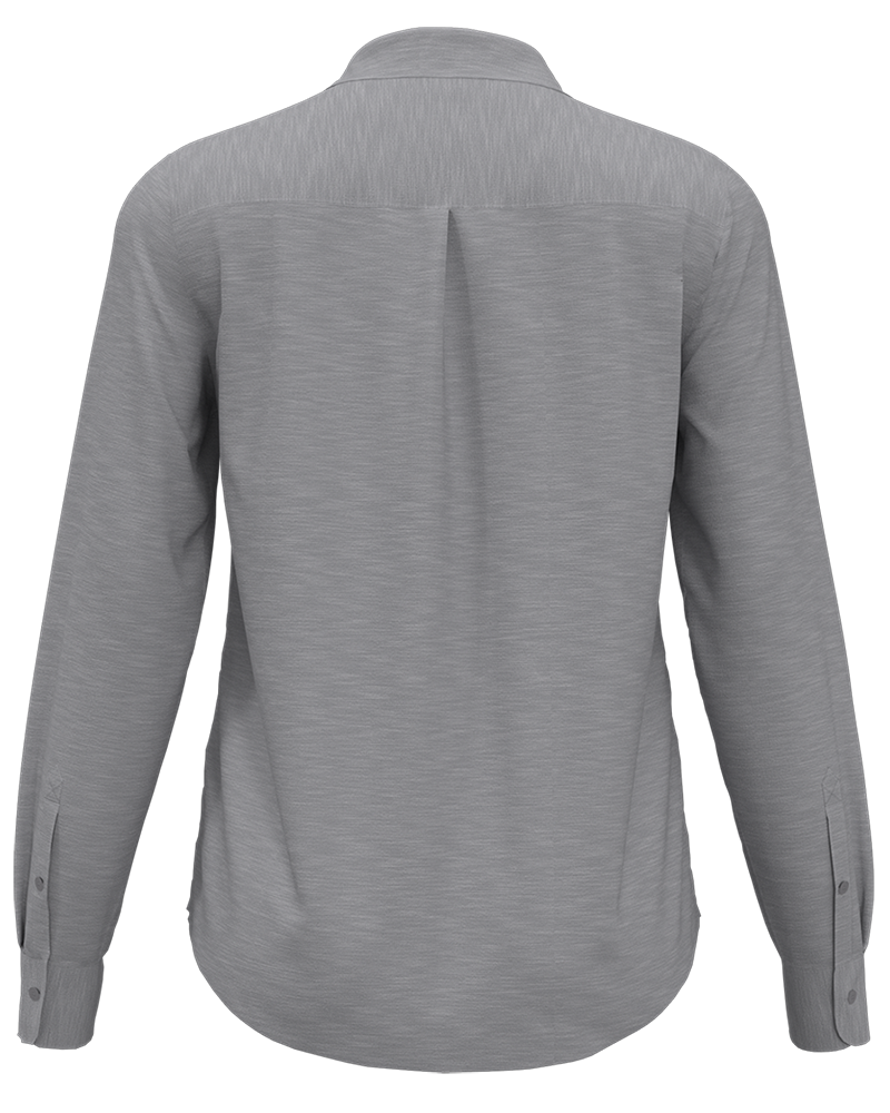 LADIES HEATHERED WOVEN SHIRT