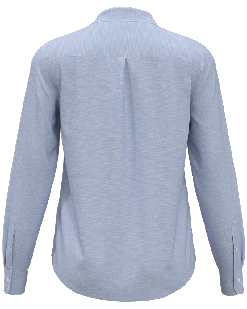 LADIES HEATHERED WOVEN SHIRT