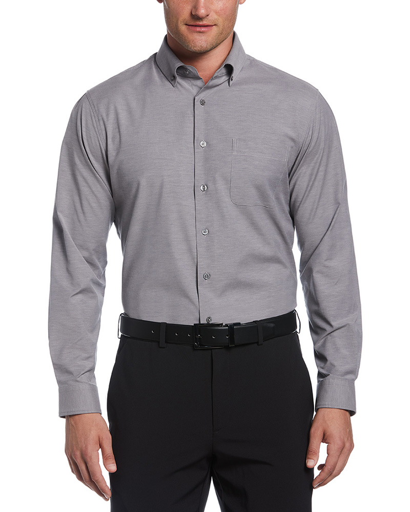 HEATHERED WOVEN SHIRT