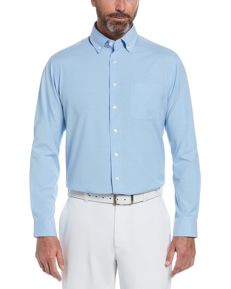 HEATHERED WOVEN SHIRT