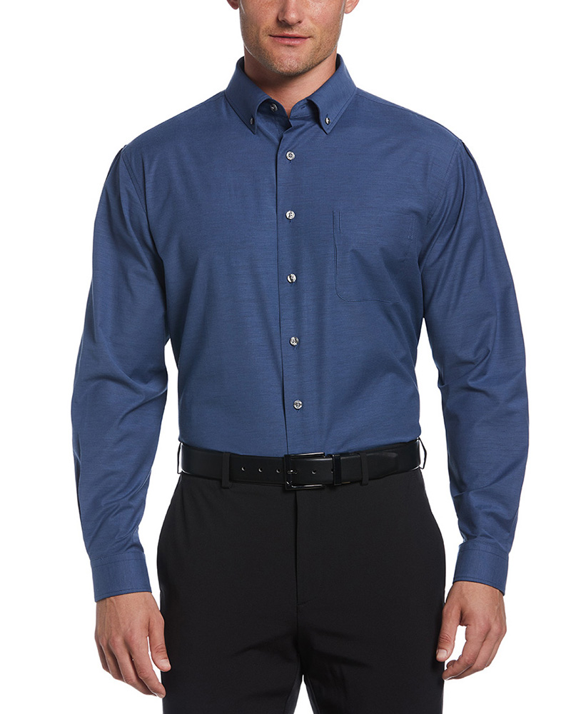 HEATHERED WOVEN SHIRT