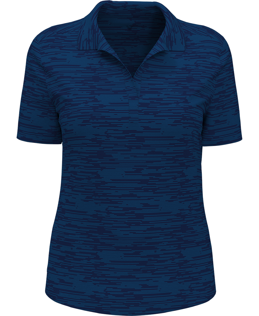 LADIES BROKEN STRIPE POLO