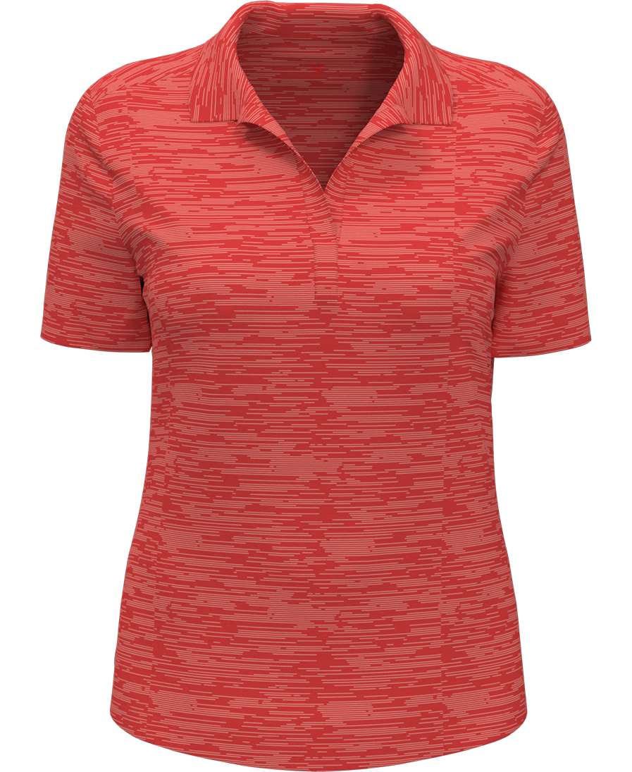 LADIES BROKEN STRIPE POLO