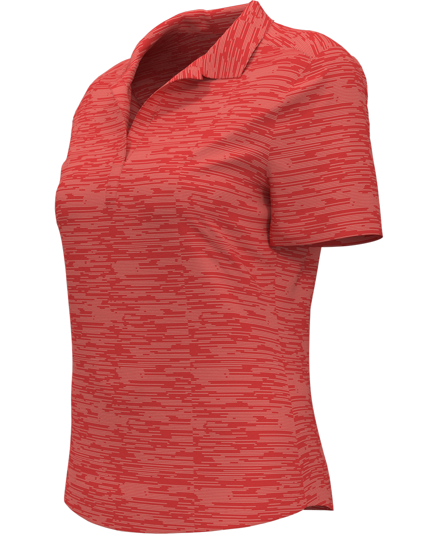 LADIES BROKEN STRIPE POLO