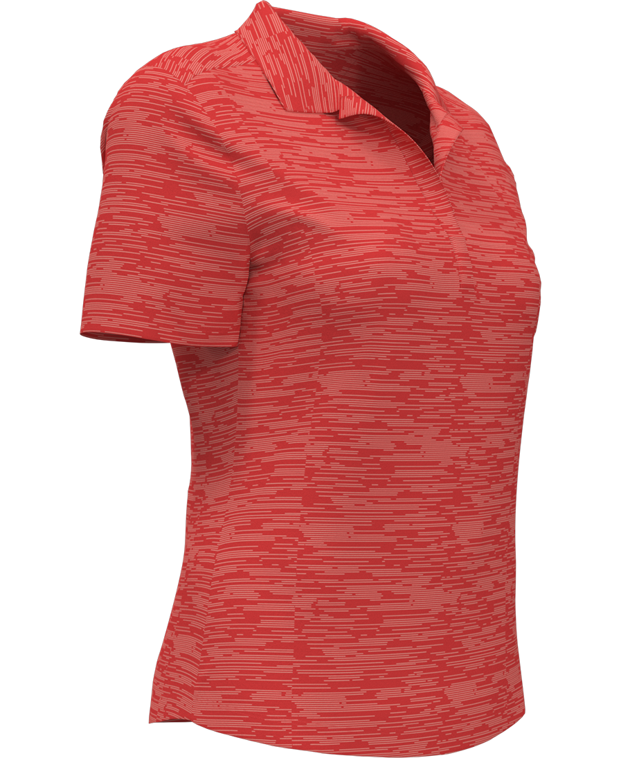 LADIES BROKEN STRIPE POLO