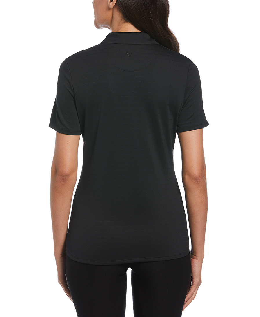 LADIES ECO HORIZONTAL TEXTURED POLO