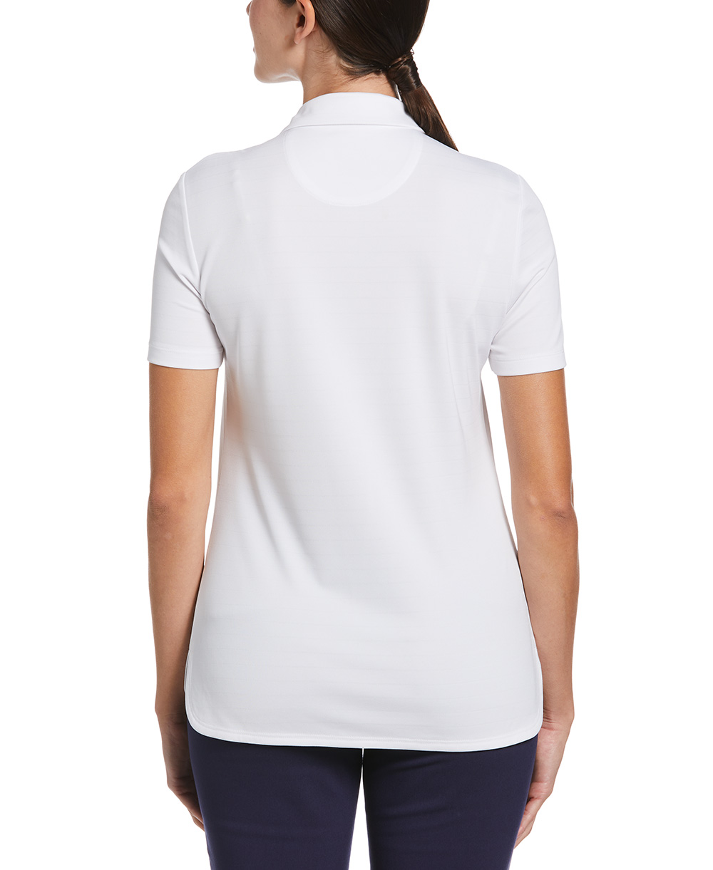 LADIES ECO HORIZONTAL TEXTURED POLO