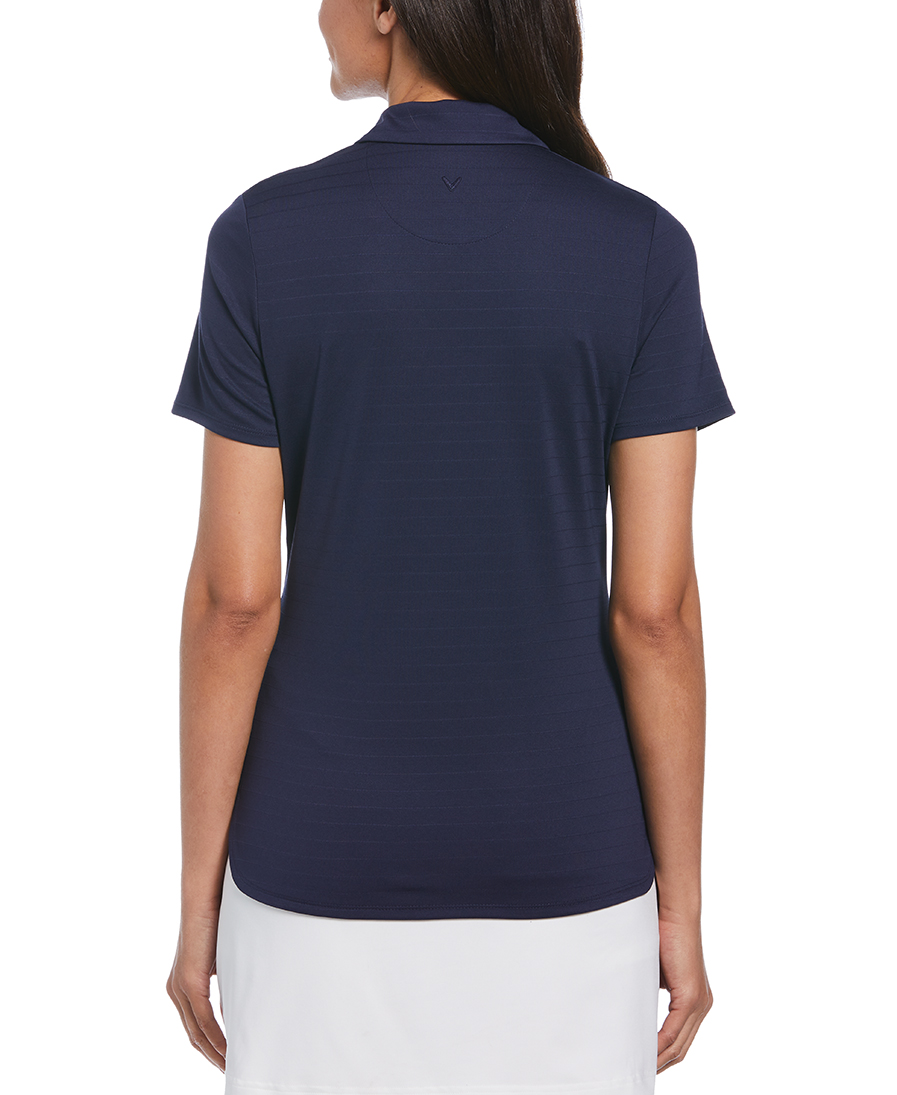 LADIES ECO HORIZONTAL TEXTURED POLO