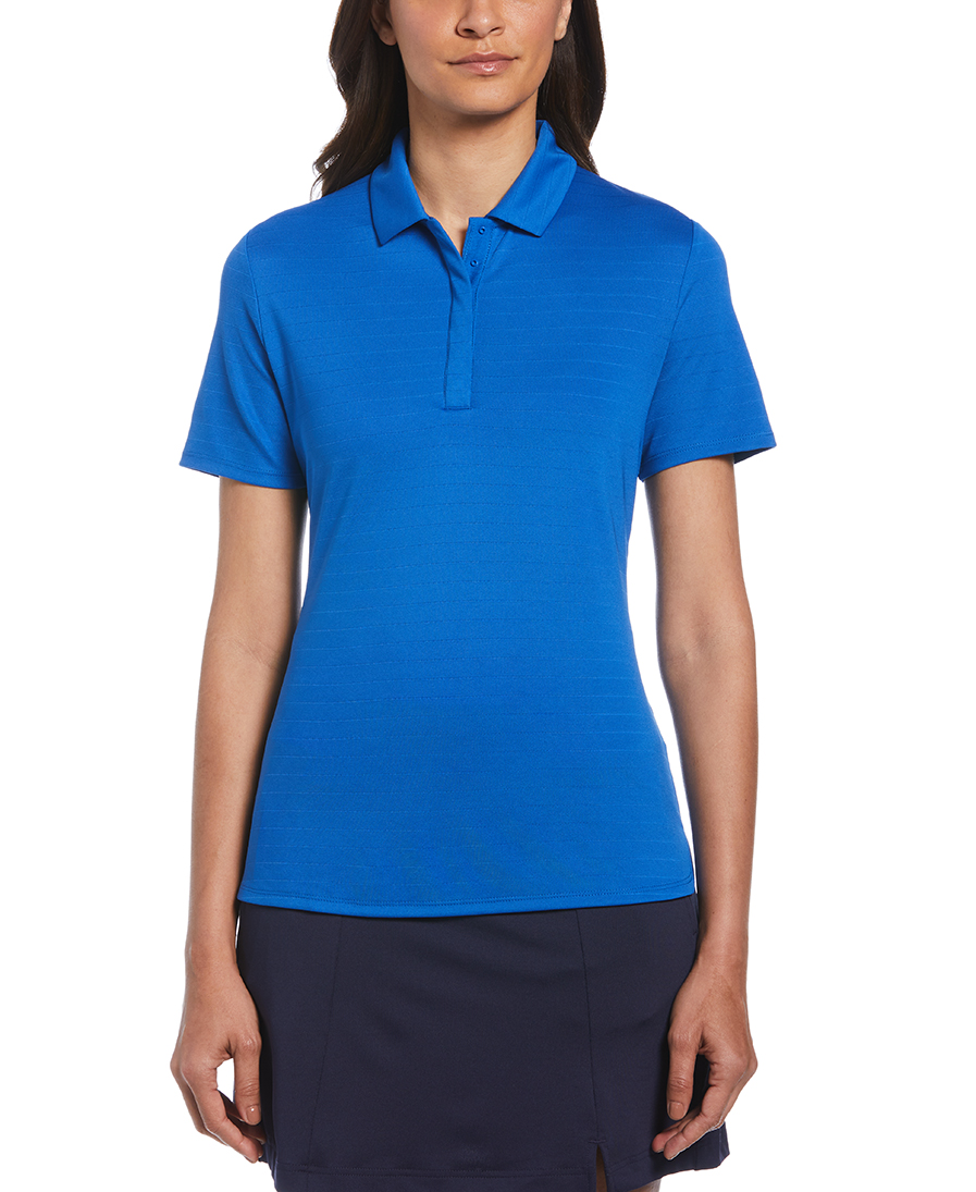 LADIES ECO HORIZONTAL TEXTURED POLO