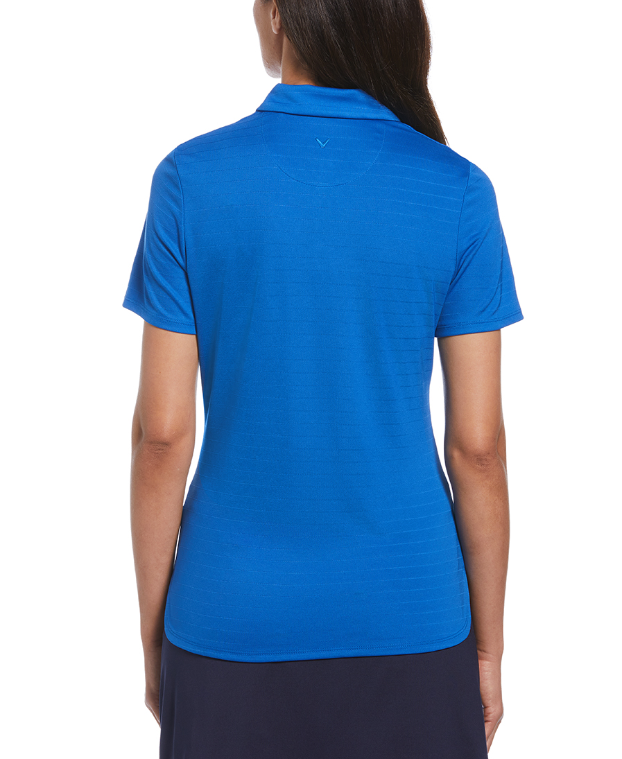 LADIES ECO HORIZONTAL TEXTURED POLO