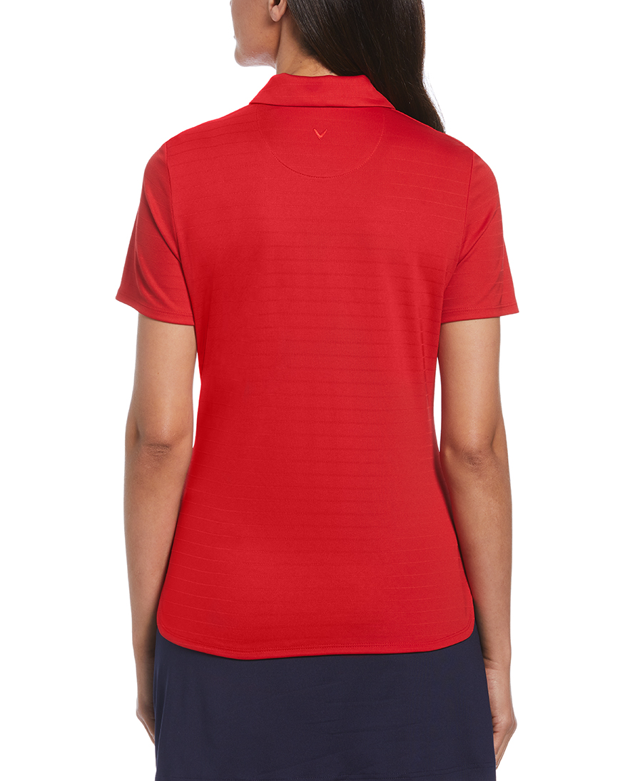 LADIES ECO HORIZONTAL TEXTURED POLO